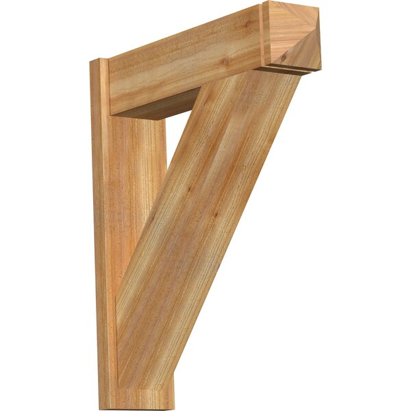 Ekena Millwork Traditional Rough Sawn Arts and Crafts Outlooker, Western Red Cedar, 8"W x 32"D x 36"H OUT08X32X36TRA03RWR - main
